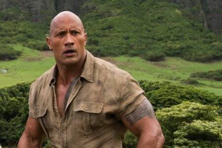 Dwayne Johnson como Dr. Smolder Bravestone em Jumanji