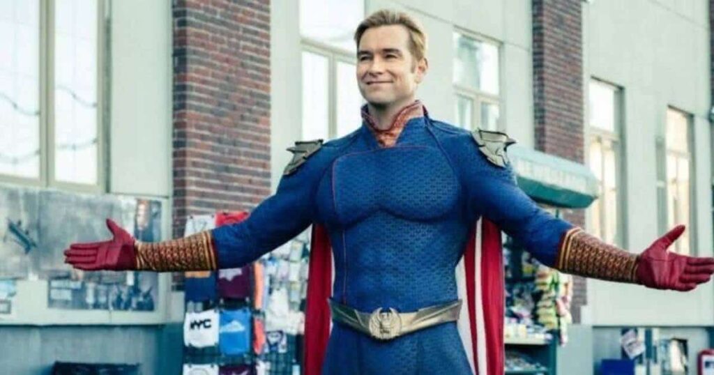 Homem vestido como personagem da série The Boys faz resgate heroico nos Estados Unidos Homelander