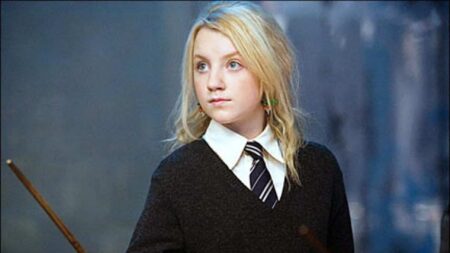 Luna Lovegood (Evanna Lynch) em Harry Potter (Reprodução)