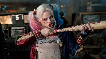 Margot Robbie como Arlequina em Esquadrão Suicida