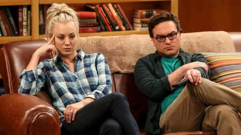 Penny (Kaley Cuoco) e Leonard (Johnny Galecki) em The Big Bang Theory (Reprodução)