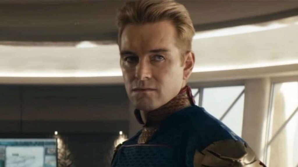 The Boys | Antony Starr aparece pendurado em novo vídeo dos bastidores Antony Starr como Capitão Pátria em em The Boys (Divulgação / Amazon)