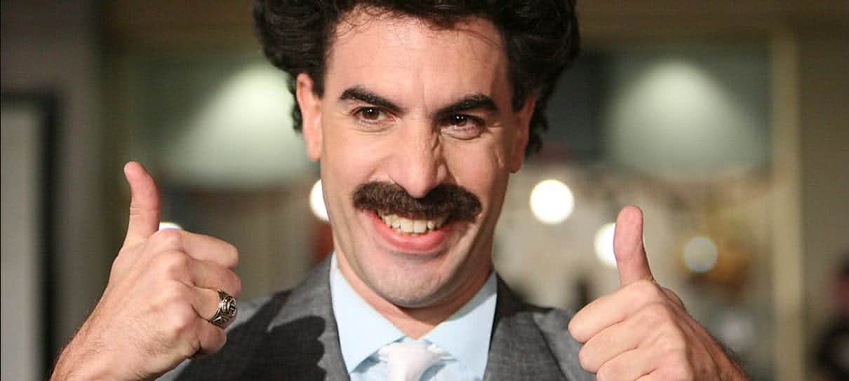 Sacha Baron Cohen em Borat (Divulgação)