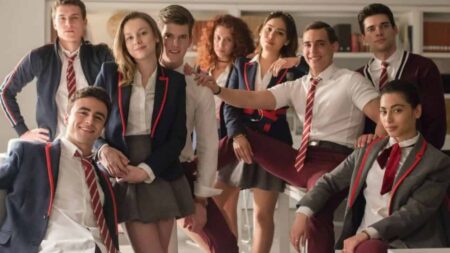 Itzán Escamilla e Omar Ayuso de Elite anunciam saída da série Elenco de Elite (Divulgação / Netflix)