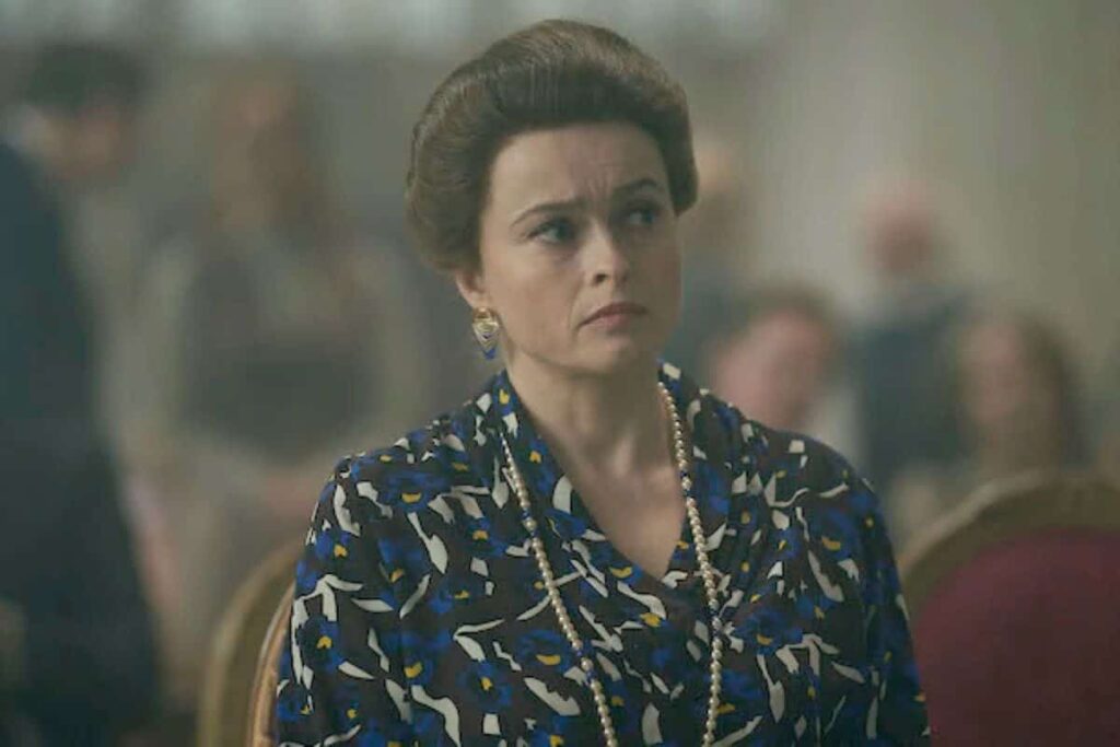Helena Bonham Carter já está cansada de The Crown Helena Bonham Carter em The Crown (Divulgação / Netflix)