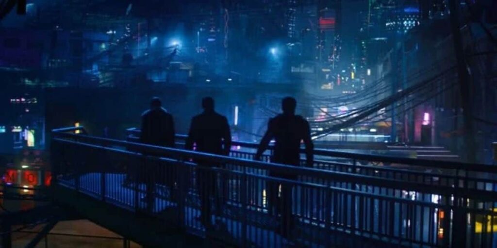 Falcão e Soldado Invernal: cena de dança super engraçada foi cortada Cena de Falcão e o Soldado Invernal (Reprodução / Marvel)