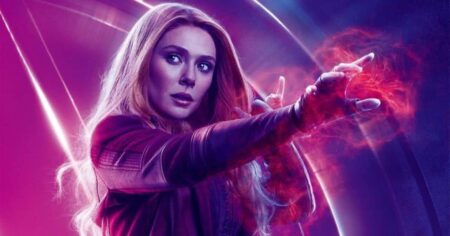 Elizabeth Olsen tem conselho importante para os novatos da Marvel Elizabeth Olsen como Feiticeira Escarlate no MCU (Divulgação / Marvel)