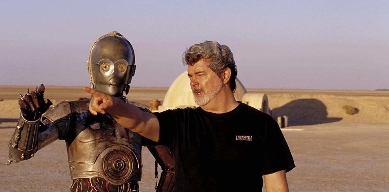 George Lucas no set de Star Wars (Reprodução)