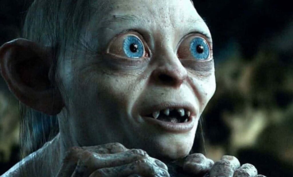 Andy Serkis revive Gollum para alfinetar Vladimir Putin Gollum em O Senhor dos Anéis (Reprodução / New Line Cinema)
