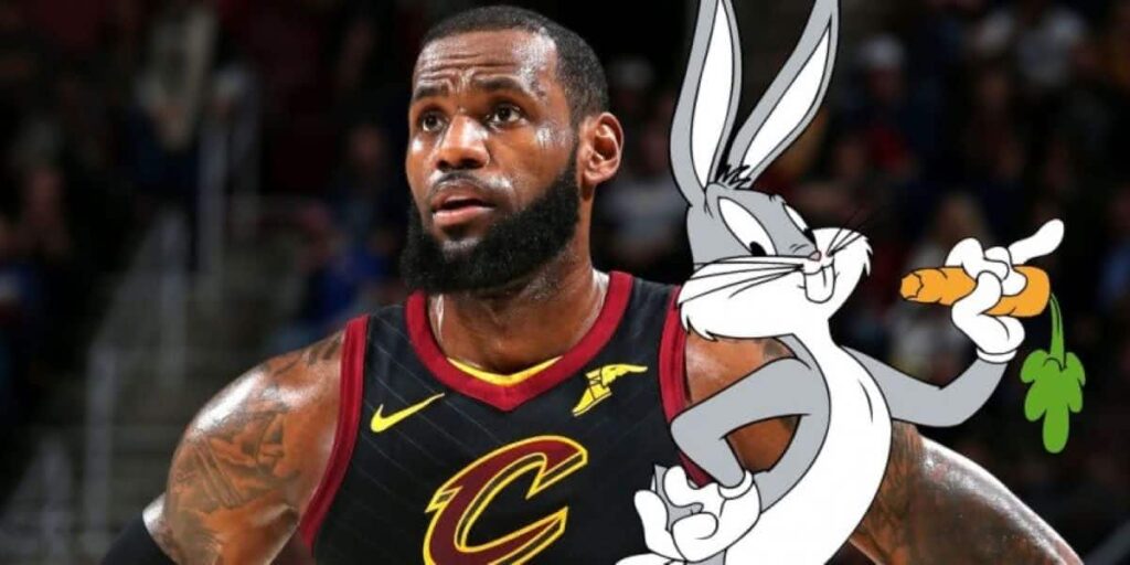 LeBron James e Pernalonga (Divulgação)