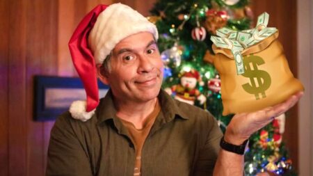 Leandro Hassum em Tudo Bem No Natal Que Vem (Montagem: Divulgação Netflix / Gui Moreira)