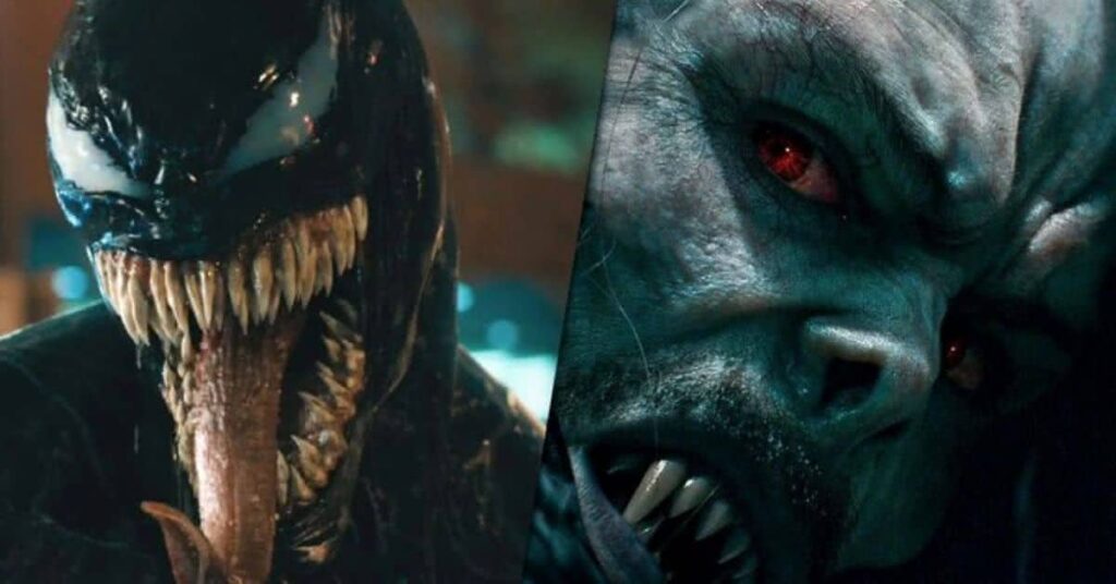 Jared Leto quer que Morbius encontre herói já morto no MCU Venom / Morbius (Divulgação / Sony e Marvel)
