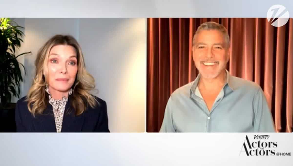 Michelle Pfeiffer e George Clooney em entrevista à Variety (Reprodução)