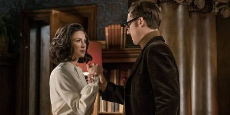 Claire (Caitriona Balfe) e Frank (Tobias Menzies) em Outlander (Reprodução)