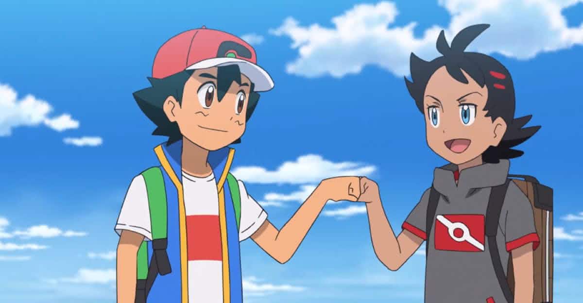 Ash e Goh em Pokémon Jornadas (Divulgação)