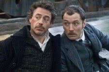 Robert Downey Jr. e Jude Law em Sherlock Holmes