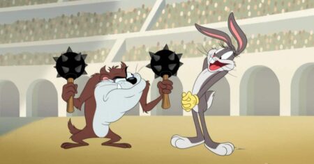 Taz enfrenta o Pernalonga no novo clipe de Looney Tunes Cartoons Cena de Looney Tunes Cartoons (Reprodução / HBO Max)