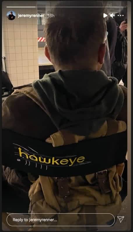 Jeremy Renner em Hawkeye (Instagram)