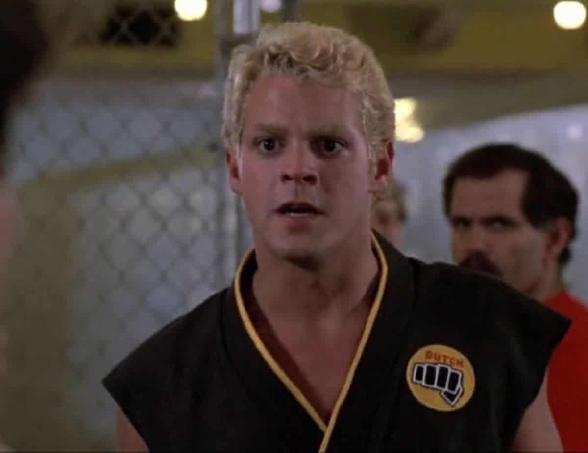 Dutch (Chad McQueen) em Karate Kid (Reprodução)