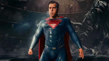 Henry Cavill como Superman em Liga da Justica