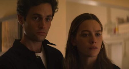 Joe (Penn Badgley) e Love Quinn (Victoria Pedretti) em Você (Reprodução)