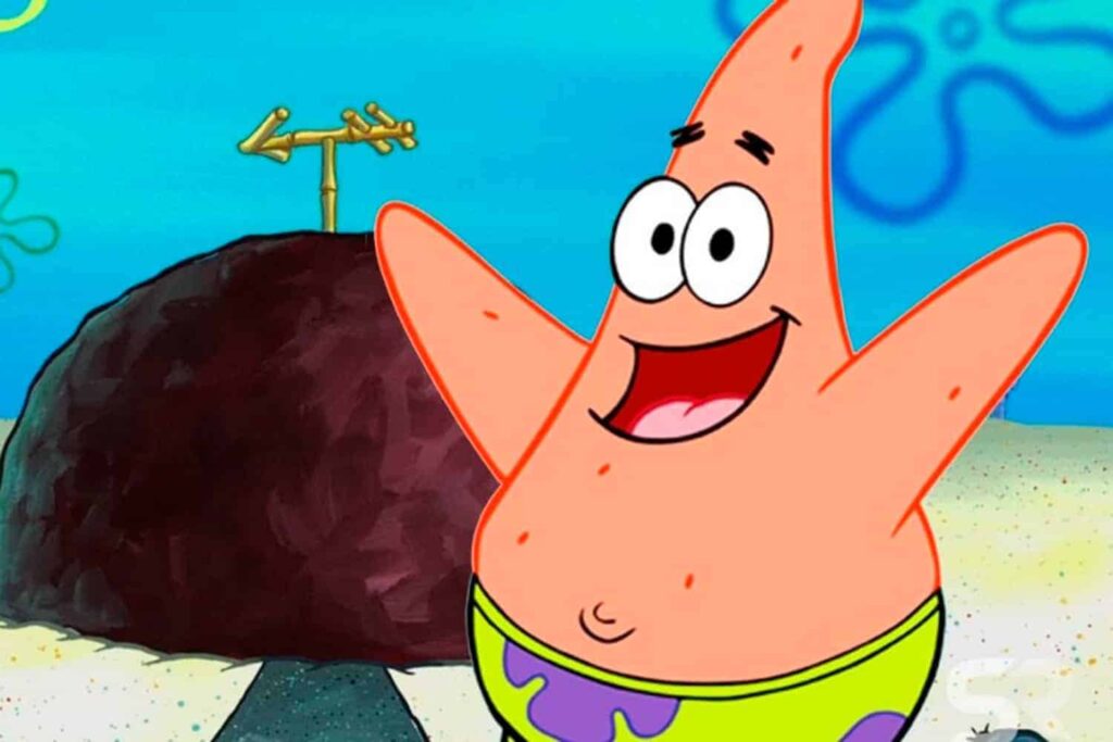 Patrick em Bob Esponja Calca Quadrada Reproducao