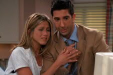 Rachel (Jennifer Aniston) e Ross (David Schwimmer) (Reprodução)