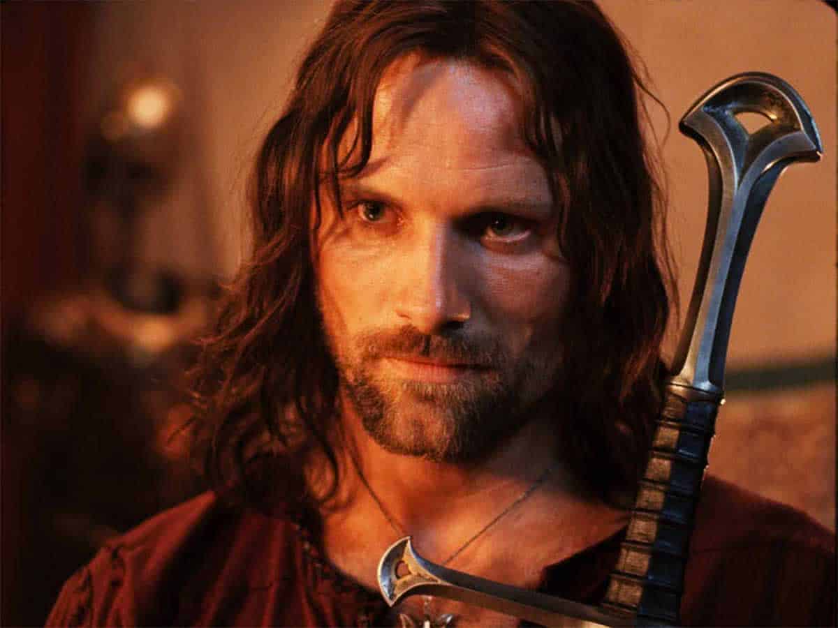 Aragorn (Viggo Mortensen) em O Senhor dos Aneis: (Reprodução)