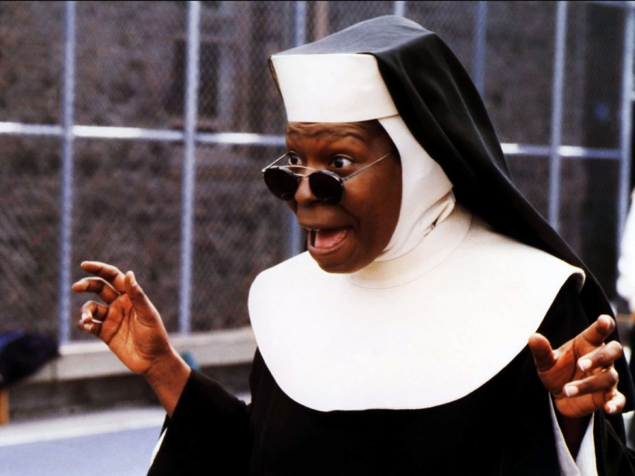 Whoopi Goldberg em Mudança de Hábito (Reprodução)