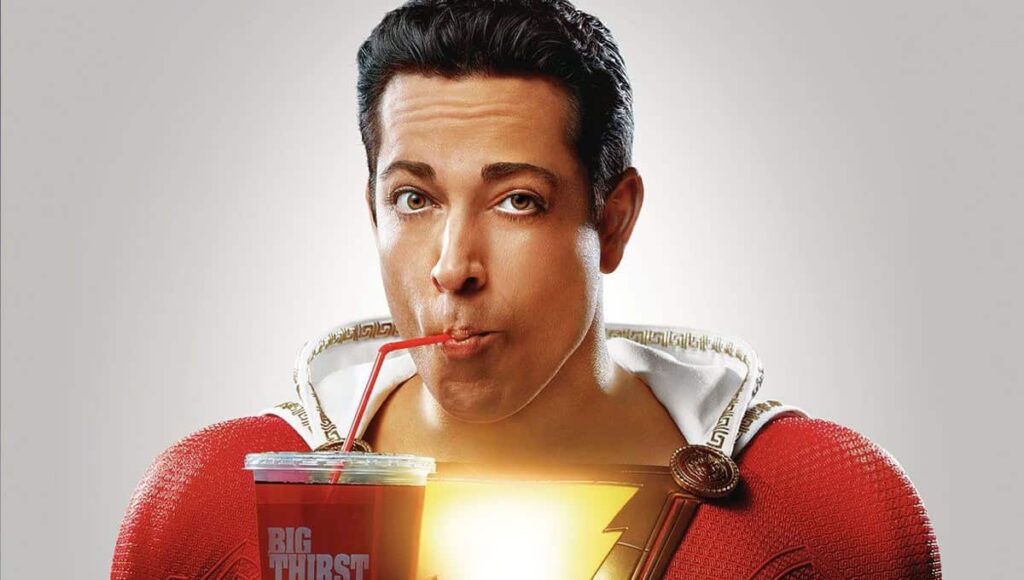 Zachary Levi caracterizado como Shazam! — Foto: Divulgação / DC