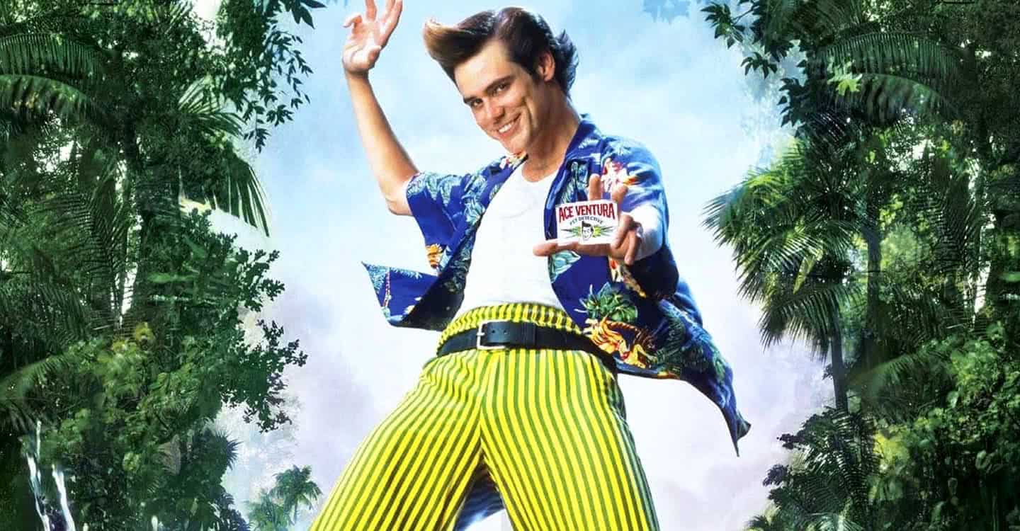 Ace Ventura (Jim Carrey) em Ace Ventura: Um Detetive Diferente (Divulgação)