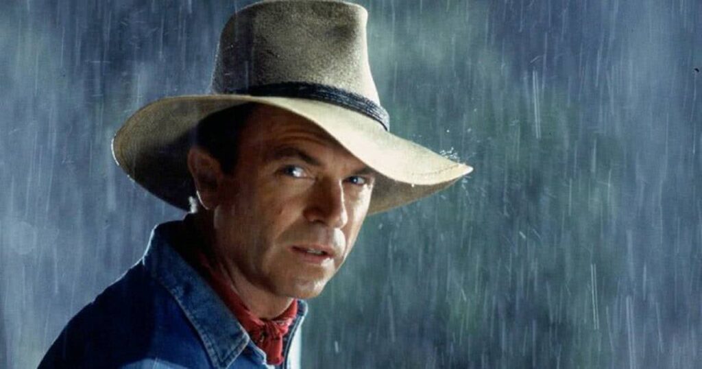 Sam Neill relembra críticas sobre seu sotaque em Jurassic Park Alan Grant (Sam Neill) em Jurassic Park (Reprodução / Universal)