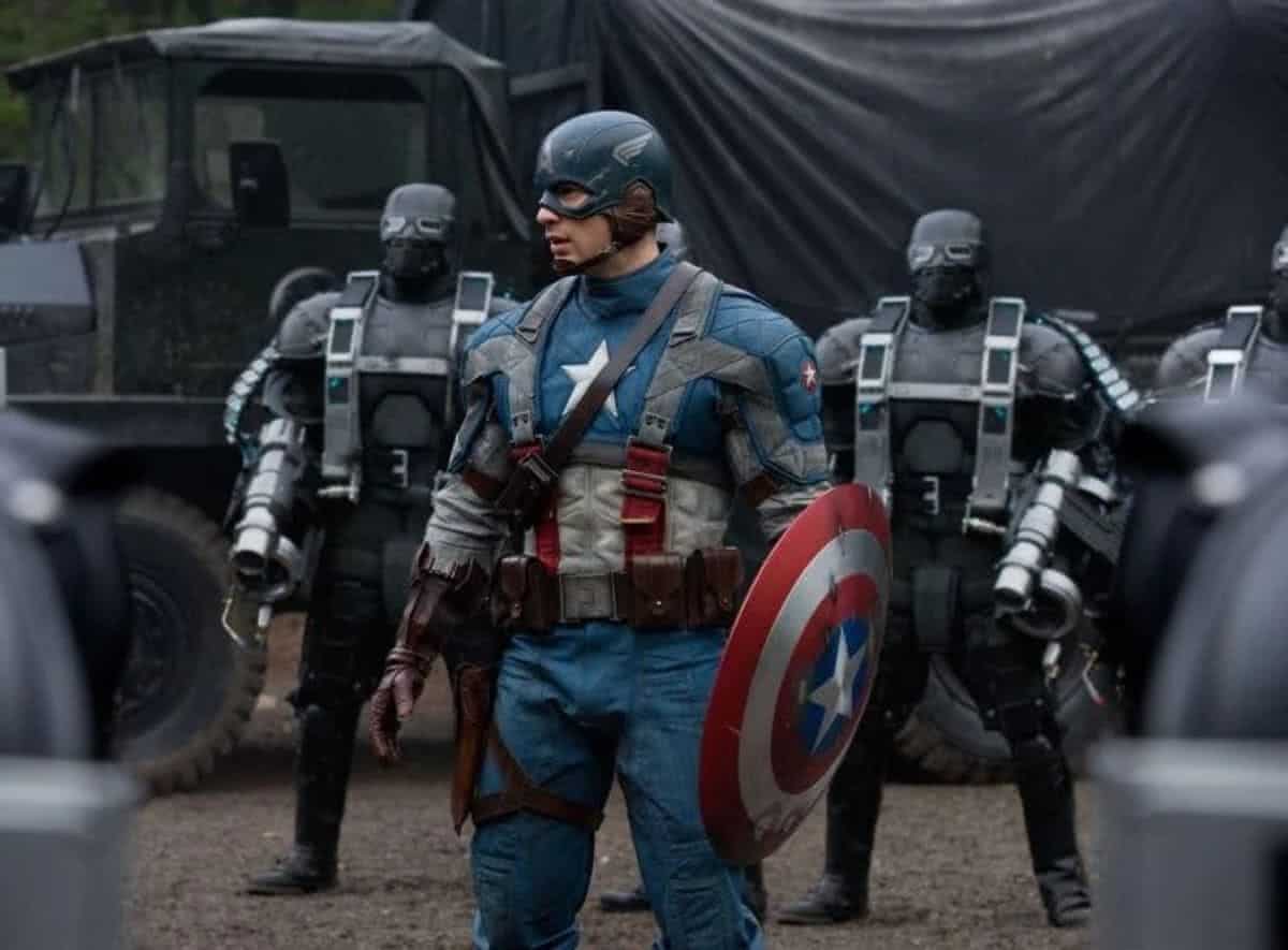 Capitão América (Chris Evans) em Capitão América: O Primeiro Vingador (Reprodução / Marvel)