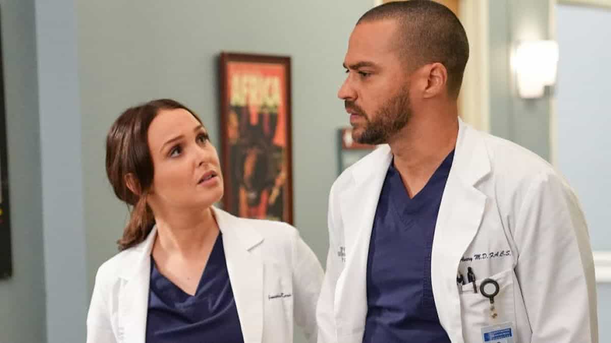 Jo Wilson (Camilla Luddington) e Jackson Avery (Jesse Williams) em Grey's Anatomy (Reprodução / ABC)