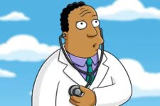 Dr. Hibbert em Os Simpsons (Divulgação / Fox)