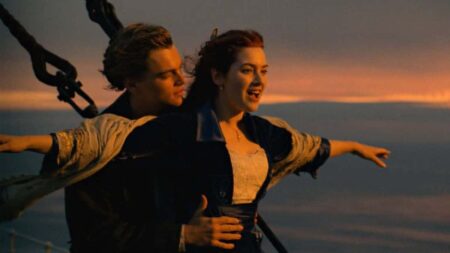 5 grandes atores de Hollywod que foram derrotados por Leo DiCaprio no papel de Jack Jack (Leonardo DiCaprio) e Rose (Kate Winslet) em Titanic (Reprodução)
