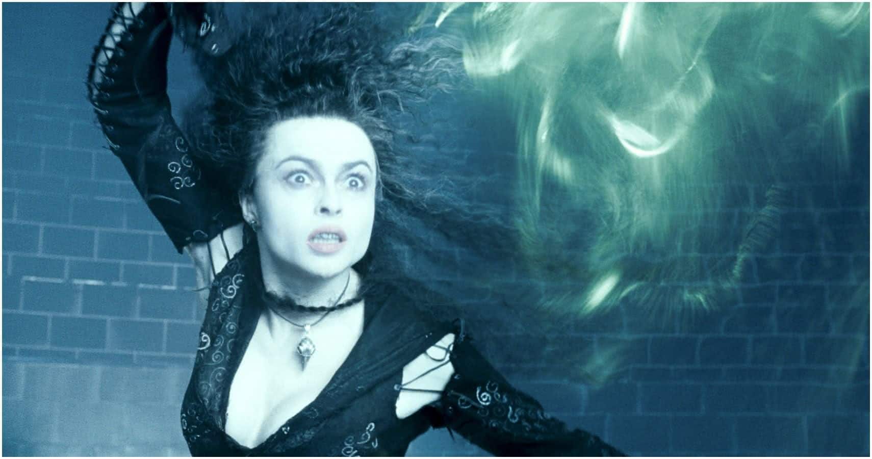 Bellatrix Lestrange (Helena Bonham Carter) em Harry Potter (Reprodução)
