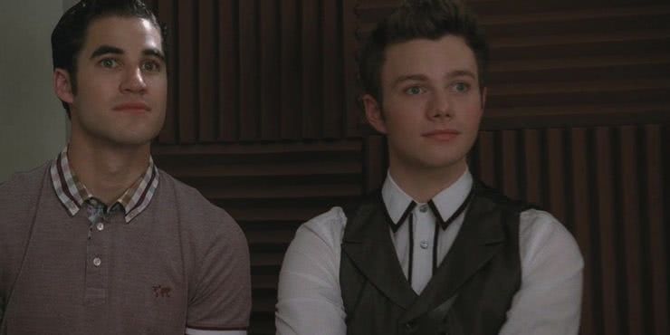 Blaine (Darren Criss) e Kurt (Chris Colfer) em Glee (Reprodução)