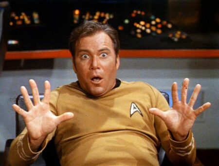 William Shatner em Star Trek (Reprodução)