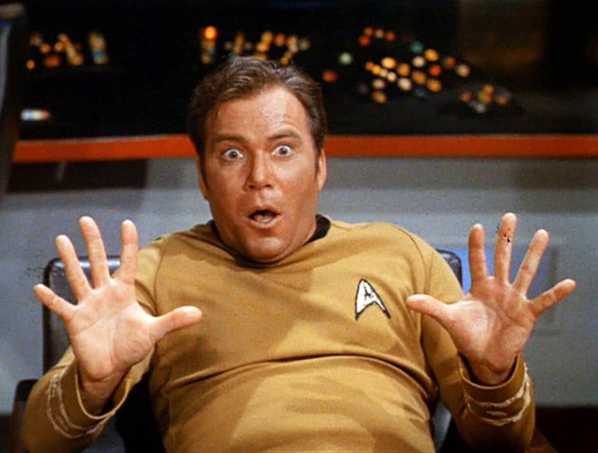 William Shatner em Star Trek (Reprodução)