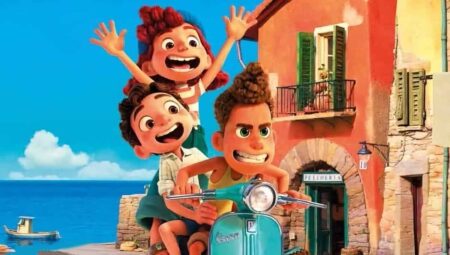 Luca, Giulia e Alberto em Luca (Divulgação / Pixar)