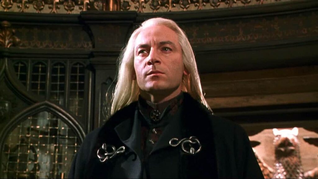 O que Jason Isaacs acha da série de Harry Potter? Jason Isaacs como Lucius Malfoy em Harry Potter (Reprodução / Warner Bros.)