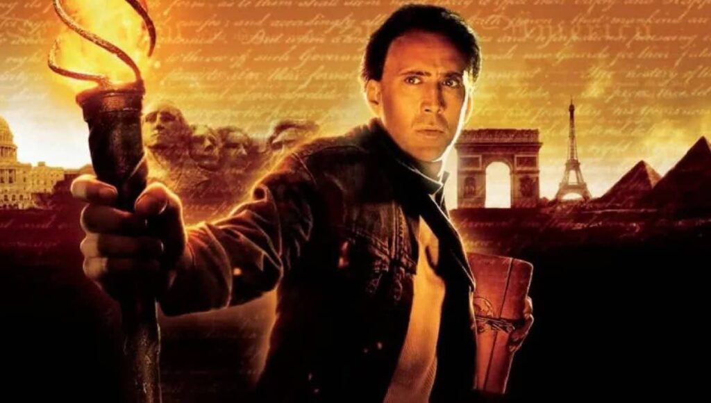 O que motivou o atrito entre Nicolas Cage e Seth Rogen? Nicolas Cage em A Lenda do Tesouro Perdido