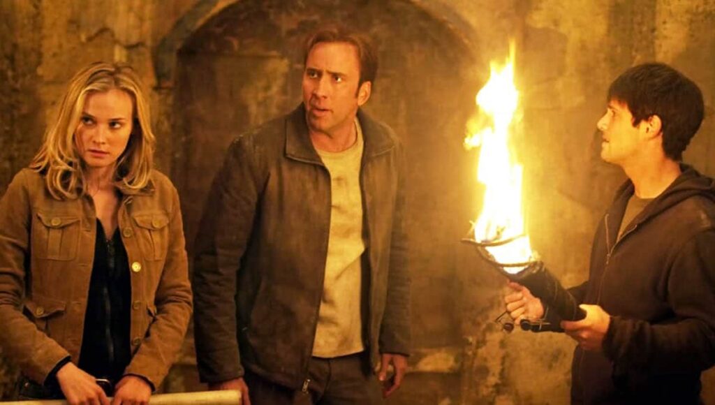 A Lenda do Tesouro Perdido: 3º filme tem roteiro confirmado Nicolas Cage em cena de A Lenda do Tesouro Perdido