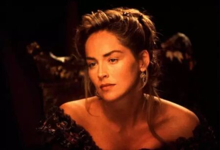 Sharon Stone já pagou o salário de Leonardo DiCaprio Sharon Stone em Rápida e Mortal (Divulgação)