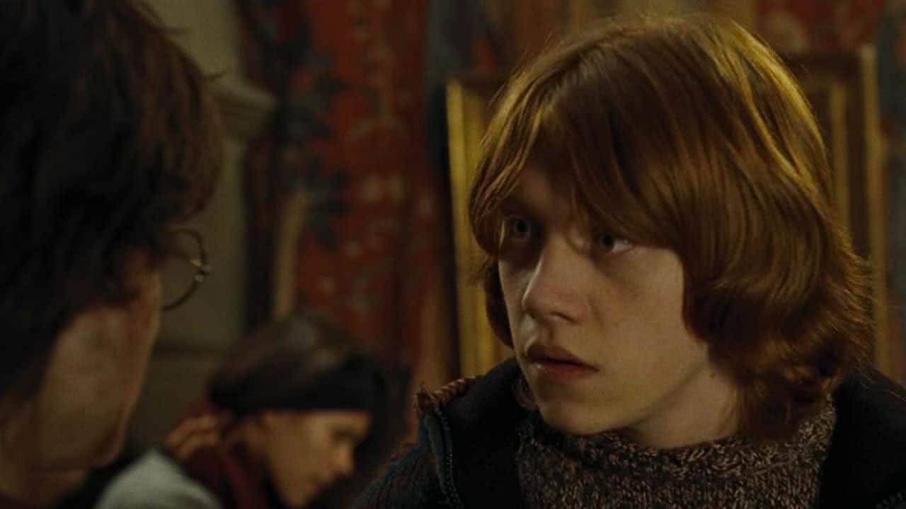 Rony (Rupert Grint) em Harry Potter (Reprodução)