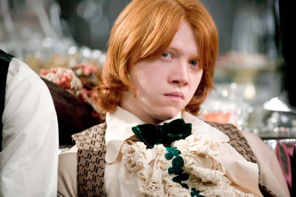 Rupert Grint revela arrependimento dos tempos de Harry Potter Rony Weasley (Rupert Grint) em Harry Potter e o Cálice de Fogo