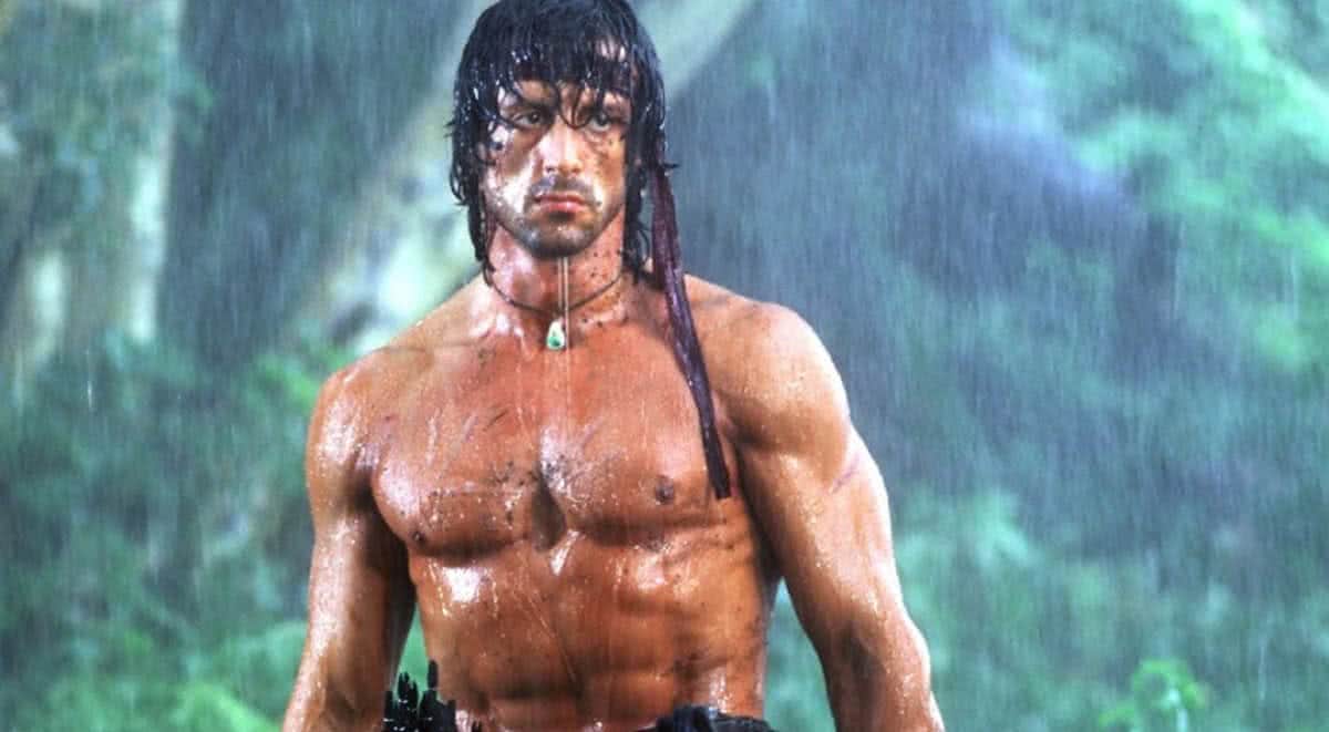 Sylvester Stallone como Rambo (Reprodução)