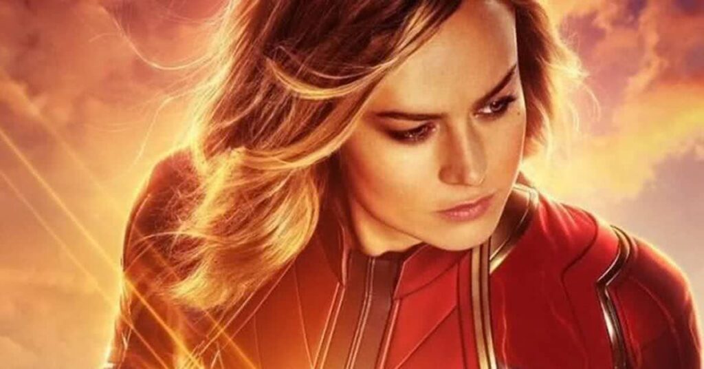 Brie Larson não está contente com The Marvels Capitã Marvel (Brie Larson) em Capitã Marvel (Reprodução / Marvel)