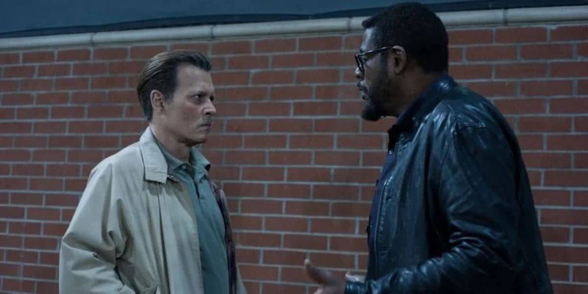 Russell Poole (Johnny Depp) e Jack Jackson (Forest Whitaker) em City of Lies (Reprodução / Saban Films)